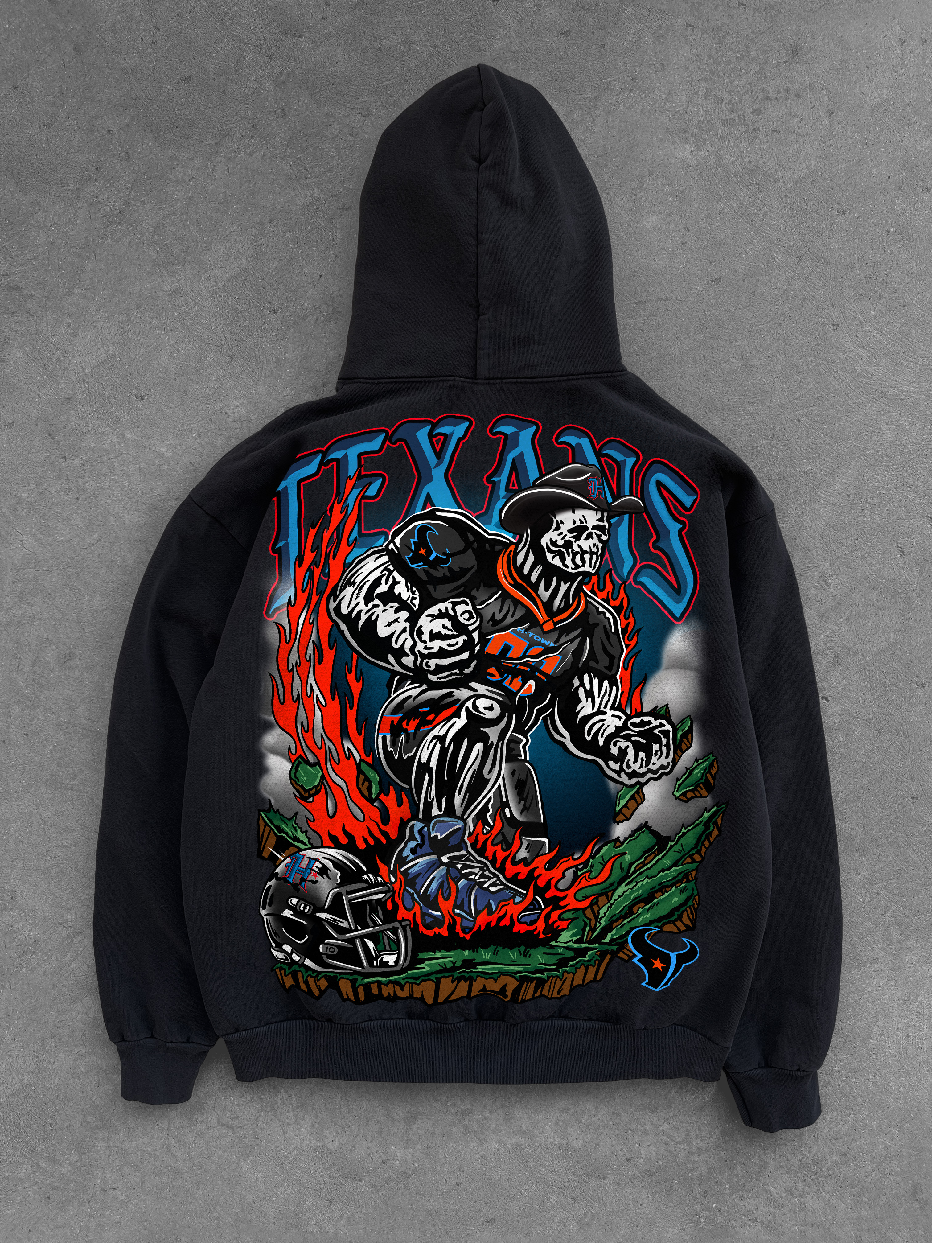 Texans Black Hoodie Back