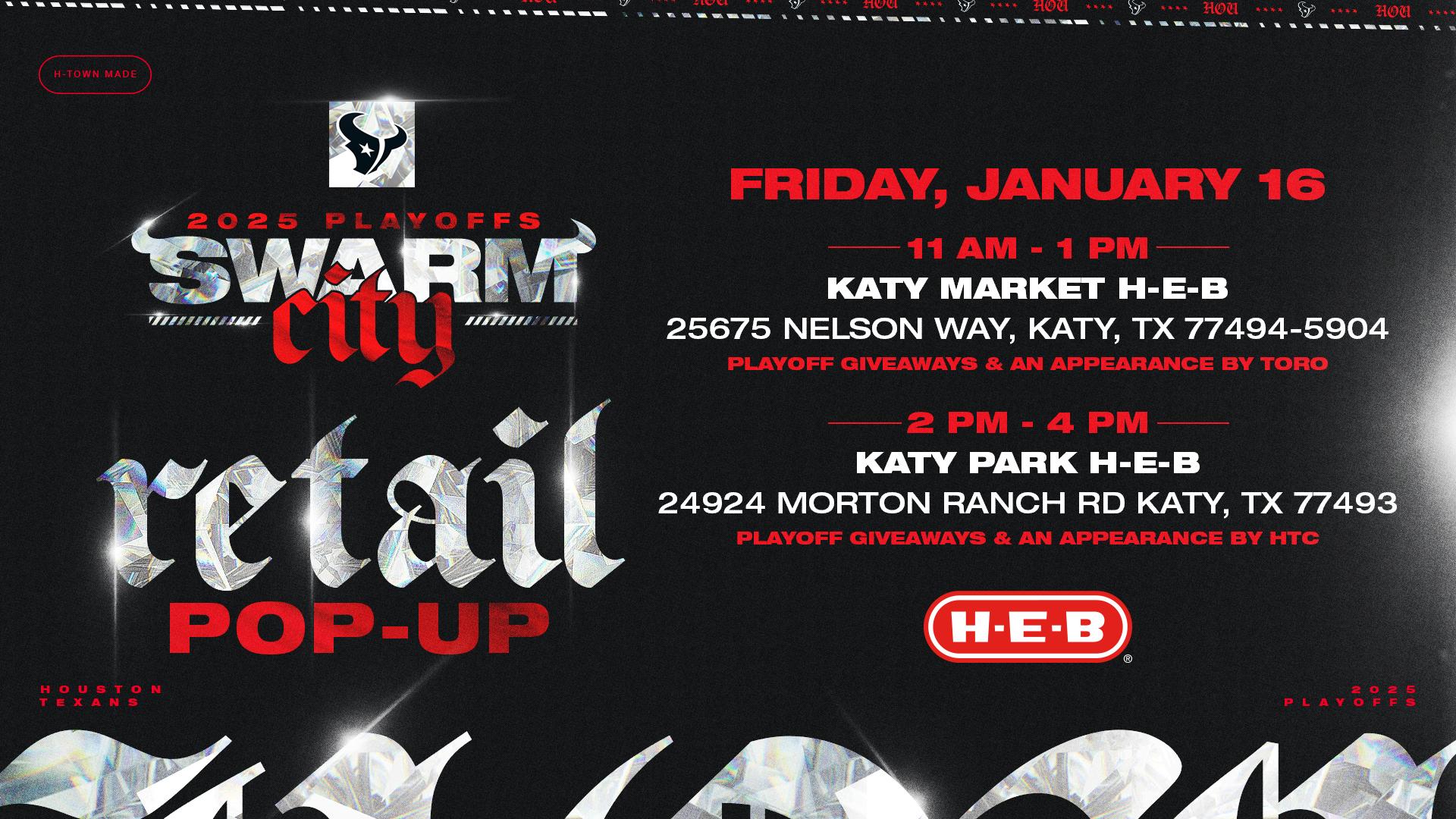 Houston Texans Merch Truck Schedule